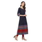 Yash Gallery Multicolor Cotton Anarkali Kurti - None