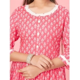 Aarika Pink Cotton Girls Kurti ( Pack of 1 ) - None