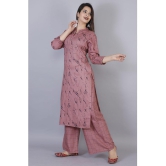 JC4U - Pink Straight Rayon Womens Stitched Salwar Suit ( Pack of 1 ) - None