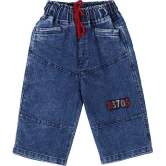 Cremlin Clothing - Navy Blue Cotton Blend Boys Bermudas ( Pack of 1 ) - None