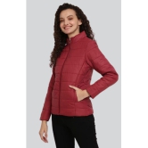 PPTHEFASHIONHUB - Polyester Maroon Puffer Pack of 1 - None