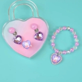 Stylish Mini Heart Fashionable Hair Accessories-Purple