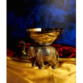 ELEPHANT SERVING BIG BOWL-metal