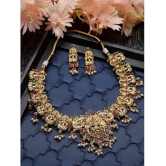 Sukkhi Gold Alloy Necklace Set ( Pack of 1 ) - Gold