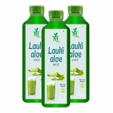 Mint Veda Lauki Aloe Vera Juice | Rejuvenates Skin and Hair | Natural Juice for Skin Care | No Added Sugar, 1 Liter Pack of 3