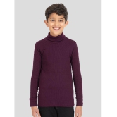 YHA - Purple Woollen Blend Boys Pullover Sweaters ( Pack of 1 ) - None