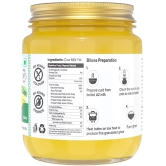 Farm Naturelle-A2 Desi Ghee Cow from Grass Fed Sahiwal Cows | Vedic Bilona Method-Curd Churned-Golden | Grainy & Aromatic, Keto Friendly, Non-GMO | Glass Jar- 500ml+50ml Extra and a Wooden Spoon.