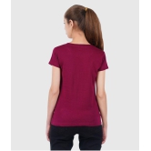 ferocious - Maroon Cotton Regular Fit Women's T-Shirt ( Pack of 1 ) - None