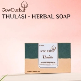 GOW DURBAR Cold Processed Handmade Herbal Soap (THULASI)(PACK OF 4)