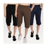 Zeffit - Multi Cotton Blend Mens Three-Fourths ( Pack of 3 ) - None