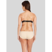 ILRASO - Beige Spandex Women's Padded Brief ( Pack of 1 ) - None