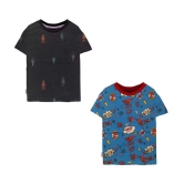 NammaBaby - Multicolor Cotton Boy's T-Shirt ( Pack of 2 ) - None