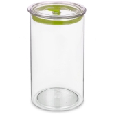 HomePro - Round Container | Airtight | Silicone Cap | Green | Plastic Utility Container ( Set of 6 ) - 1400 ml Total Capacity - Green