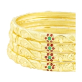 Bhagya Lakshmi - Gold Bangle Set ( Pack of 1 ) - None