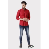 Springberry - 100% Cotton Slim Fit Red Men's Casual Shirt ( Pack of 1 ) - None