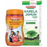 Baidyanath Diabetic Wellness Kit, Chyawanfit 1 kg + Karela Jamun Juice 1 L