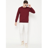 UBX Cotton Blend Round Neck Mens Sweatshirt - Maroon ( Pack of 1 ) - None