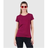 ferocious - Maroon Cotton Regular Fit Women's T-Shirt ( Pack of 1 ) - None