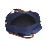 Leather World Blue Solid M Duffle Travel Bag - M