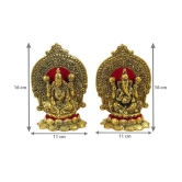 TISYAA - Brass Laxmi Ganesh Idol ( 15 cm )