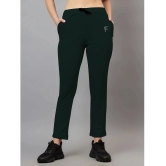 Diaz Olive Green Lycra Womens Gym Trackpants ( Pack of 1 ) - None