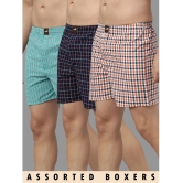 broon Multicolor BOXER SHORTS Cotton Men's Boxer- ( Pack of 3 ) - None