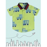 MINI KLUB Pack of 1 Baby Boys Cotton Shirt ( Green ) - None