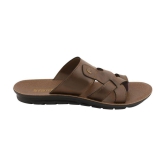 Stanfield - Coffee Mens Leather Slipper - None