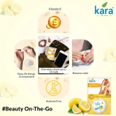 Kara Lemon Nail Polish Remover Wipes 30 Pulls  (Pack of 6)