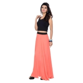 Sttoffa Georgette A-Line Skirt - Orange - 38