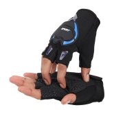 Auto Hub Half Fingers Nylon Riding Gloves ( Pair of 1 ) - Free Size