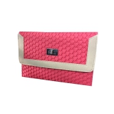 Apnav Pink Designer Clutch With Sling