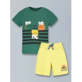 PLUM TREE Green Cotton Boys T-Shirt & Shorts ( Pack of 1 ) - None