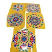 Pack of 5 Beautiful and intricate Rangoli stencils for Diwali decoration