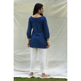 Moralfibre Natural Indigo Top - Creapers & Spots-XL