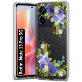 Fashionury Multicolor Printed Back Cover Silicon Compatible For Redmi Note 13 Pro 5G ( Pack of 1 )