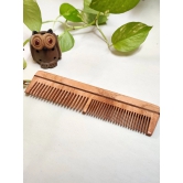 Neem Wood Comb with Dual Teeth