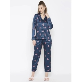 Smarty Pants - Blue Rayon Womens Nightwear Nightsuit Sets ( Pack of 1 ) - None