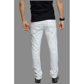 HALOGEN - White Cotton Blend Slim Fit Mens Jeans ( Pack of 1 ) - None