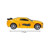 THRIFTKART  --  Deform Robot Car for Kids Bump & Go Action 2 in 1 Robot Car Toy with 3D Lights and Music Transform Car Toy Battery Operated (Yellow)