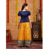 Aarika Navy Blue Silk Girls Lehenga Choli Set ( Pack of 1 ) - None