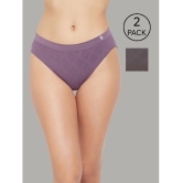 C9 Airwear Multi Color Nylon Solid Womens Briefs ( Pack of 2 ) - None