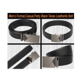 Loopa Black PU Formal Belt Pack of 1 - 34