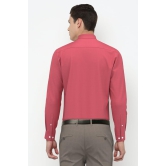 Men Red Regular Fit Formal Full Sleeves Formal Shirt