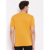 Lycos - Cotton Blend Regular Fit Mustard Men's T-Shirt ( Pack of 2 ) - None