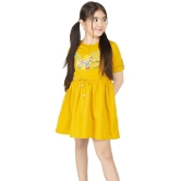 Naughty Ninos Yellow Polyester Girls A-line Dress ( Pack of 1 ) - None