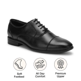 UrbanMark Men Comfortable Round Toe Oxford Formal Shoes- Black - None