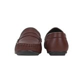 SeeandWear Brown Leather Loafers for Men