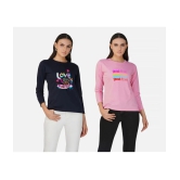 CHOZI - Multi Color Cotton Regular Fit Womens T-Shirt ( Pack of 2 ) - None