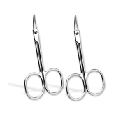 Majestique Professional Cuticle Scissors FC43 Use as Fingernails, Shaving Scissors, Moustache - 3Pcs